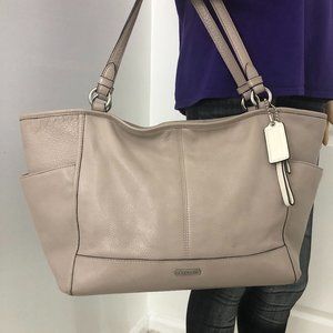 COACH Park Carrie large Leather Tote Shoulder Bag Handbag STYLE # 29898